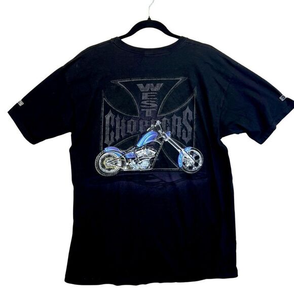 Y2k vintage Large West Coast Chopper graphic t shirt - Picture 2 of 14